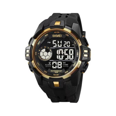 Ceas digital de mână - Skmei - 2123 - Negru/Auriu