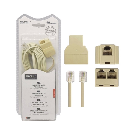 Cablu telefonic - 10m - 095002