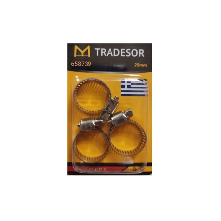 Set cleme pentru tevi - 3buc - 25mm - 658739