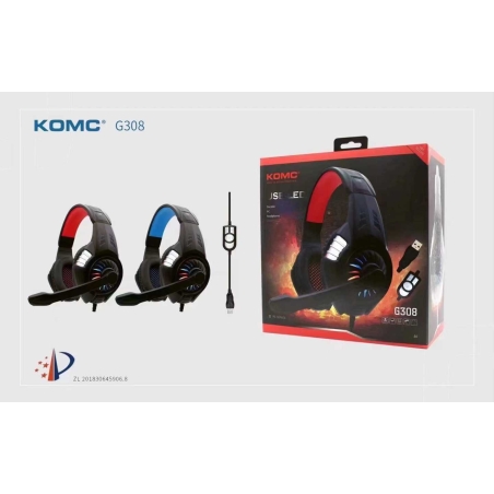 Căști pentru jocuri cu fir - G321 - KOMC - 302919 - Albastru
