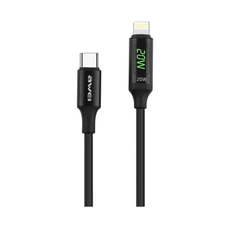 Cablu de încărcare și date - Tip-C la Lightning - CL -123T - Încărcare rapidă - AWEI - 887929