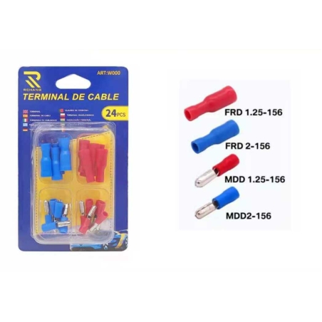 Set de 24 de urechi de cablu izolați - 105981