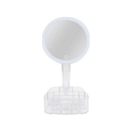 Oglinda de machiaj cu lumina LED si organizator incorporat - HH098 - 227814