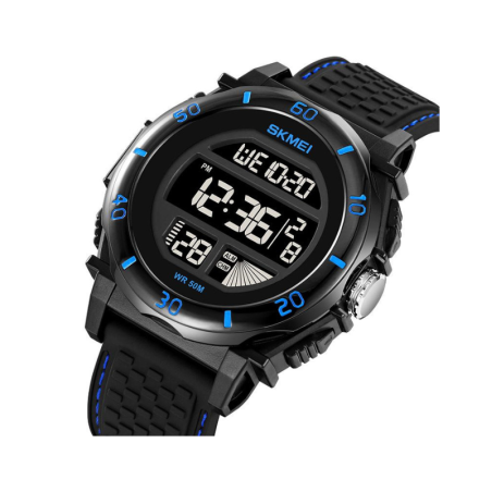 Ceas digital de mână - Skmei - 2099 - Negru/Albastru