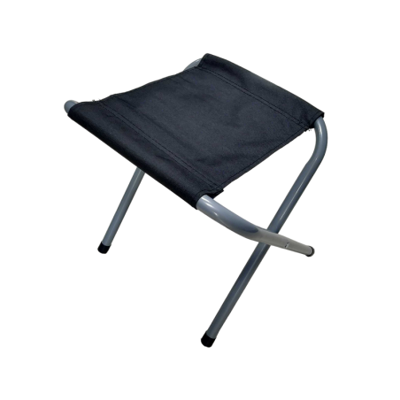 Scaun pliant, tip taburet - 1302 - 271031 - Negru