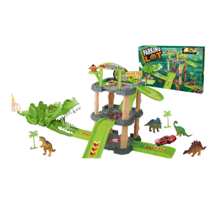 Set de joacă - Pista cu parcare și dinozauri - 8854 - 310463