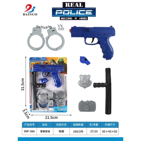 Set Copii Politie - 99P-38A - 222171 - Albastru