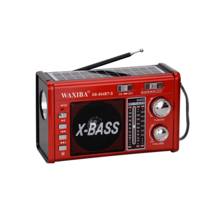 Radio fără fir cu panou solar - XB864 BT -S - 108648