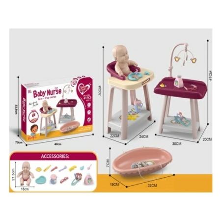 Set - Bebeluş cu scaun înalt - HL-19 - 151112