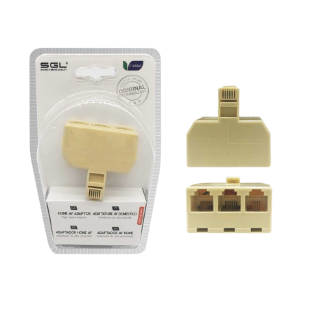 Splitter de rețea (LAN) - Splitter Ethernet - 3 Căi - 1772-1 - 098616