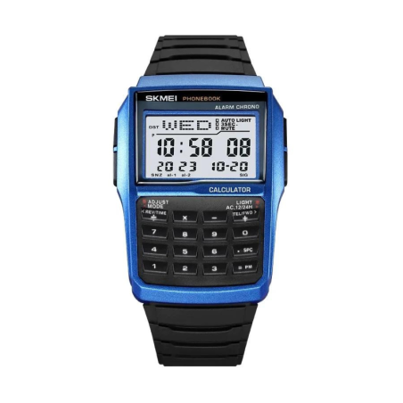 Ceas de mână digital cu tastatură - Skmei - 2255 - Albastru