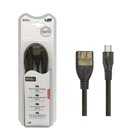 Cablu de încărcare și date - 21S - USB -A mamă/micro USB - 3m - 097527