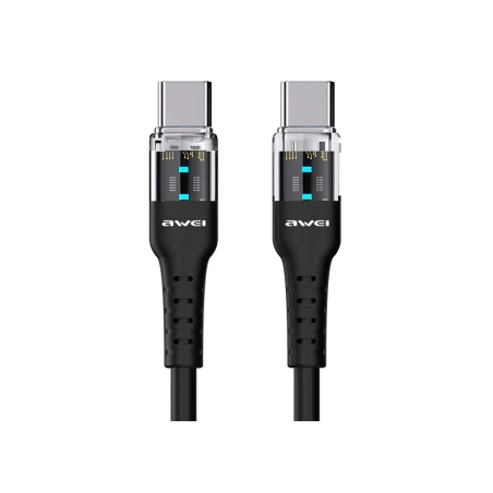 Cablu de încărcare și date - tip C la tip C - Încărcare rapidă - CL -138T - 60W - AWEI - 887875