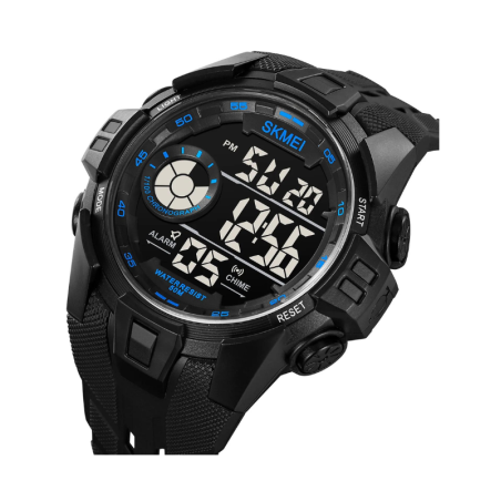 Ceas digital de mână - Skmei - 2123 - negru/albastru