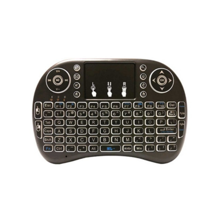 Mini tastatură wireless cu touchpad încorporat - i8 - 882788 - Negru