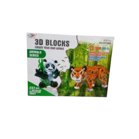 Puzzle 3D - Animale din junglă - 237 piese - EVASY1002 - 222291