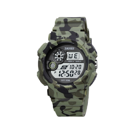 Ceas de mână digitală - Skmei - 1718 - Verde militar