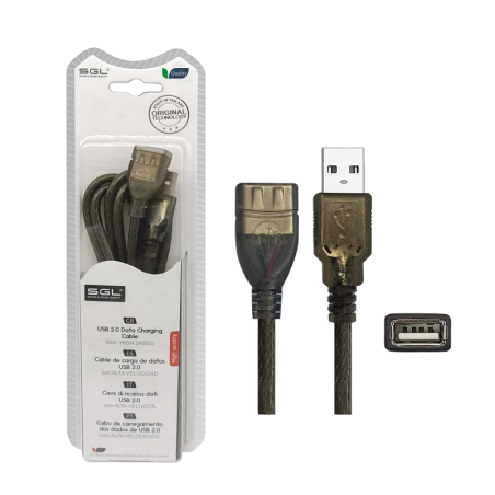 Cablu USB 2.0 - 4S01 - USB-A mascul/USB-A femela - 5m - 097626