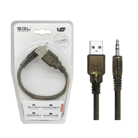 Adaptor pentru adaptor - USB -A mascul/jack 3.5mm - 1s -01 - 20cm - 098067