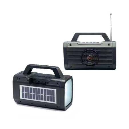 Difuzor Bluetooth Wireless cu Panou Solar - P418 - 884676 - Negru