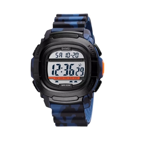 Ceas digital de mână - Skmei - 1657 - Albastru armată