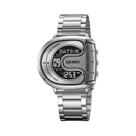 Ceas digital de mână - Skmei - 2298 - Argintiu/Negru