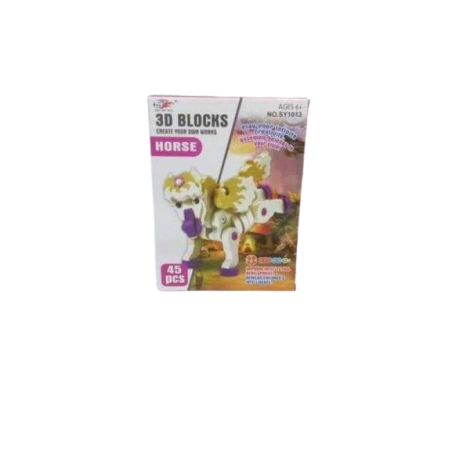 Puzzle 3D - Cal cu 45 de piese - EVASY1013 - 222288