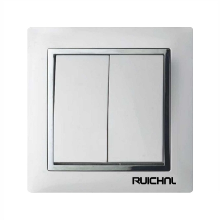 Întrerupător de lumină pentru montaj încastrat pe perete - dublu - RC3632 - 363204