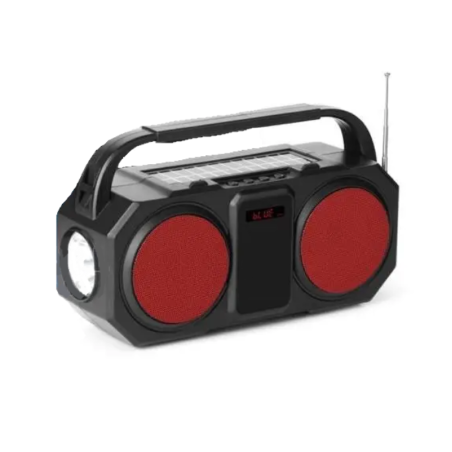 Difuzor Bluetooth Wireless cu Panou Solar - KMS-169 - 885567 - Rosu