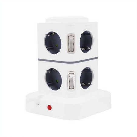 Presă de alimentare verticală cu 8 prize cu butoane - Shuko - RC-G8P - 008039
