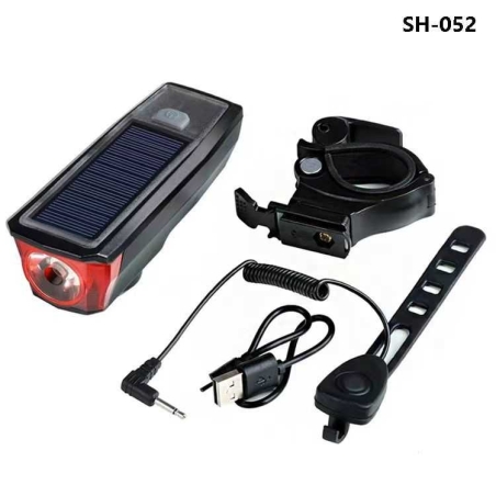 Far biciclete reincarcabil cu panou solar - SH -052 - 650196
