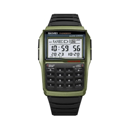 Ceas de mână digital cu tastatură - Skmei - 2255 - Verde