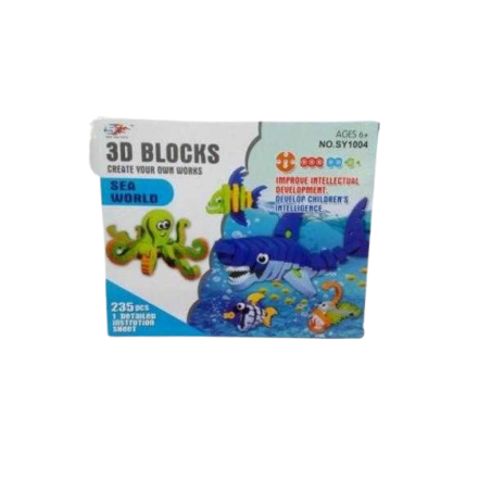 Puzzle 3D - Animale marine cu 235 de piese - EVASY1004 - 222292