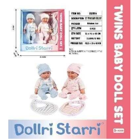 Set - Bebeluși gemeni cu accesorii - DS789-518 - 308349