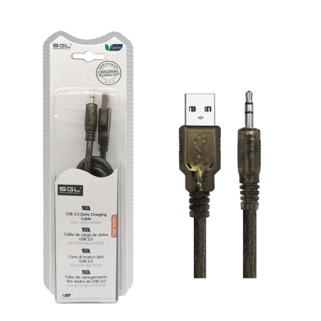 Cablu audio - 1S01 - USB-A tată/jack 3,5 mm tată - 5 m - 097565