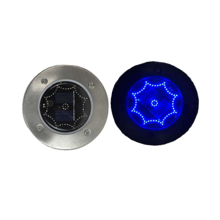 Lampa solara de gradina cu LED - Cu cui - 4buc - Albastru - 431145