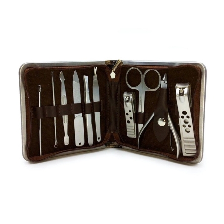 Set de îngrijire a unghiilor cu husă - 205G - 10 buc - 671024