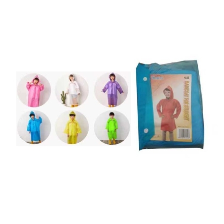 Pelernă de ploaie cu nasturi pentru copii - 836 PVC - 270126