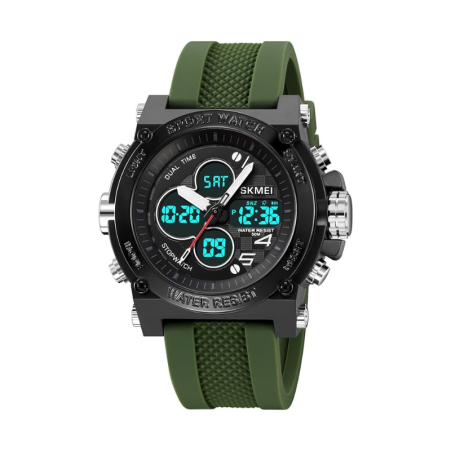 Ceas de mână digital și analog - Skmei - 2065 - Verde