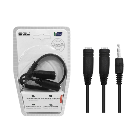 Adaptor cablu audio - jack 3,5 mm mascul la 2xfemale - 1576-2 - 098876