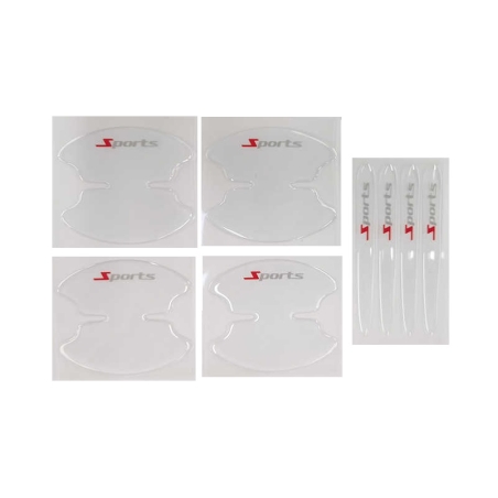 Set de 4 autocolante universale de protecție pentru mânerul ușii mașinii - 1405411/k - 140770