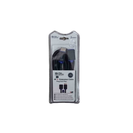 Cablu HDMI cu conector tată și mamă - înclinat - A1592C - 3m - 095677