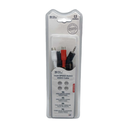 Cablu audio - 1528C - jack 3.5mm mascul/2xRCA femela - 1.5m - 096209