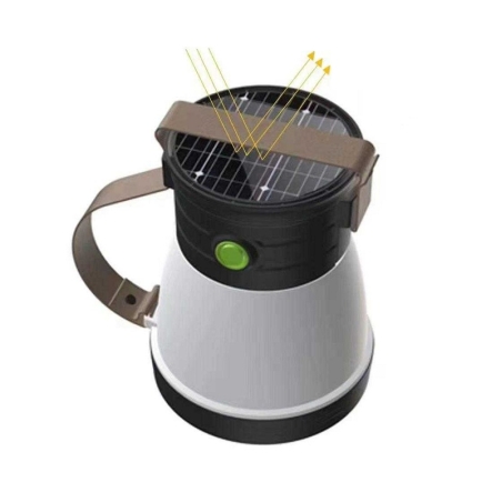 Lanternă/lanternă LED reîncărcabilă cu panou solar - 1158 - 128605
