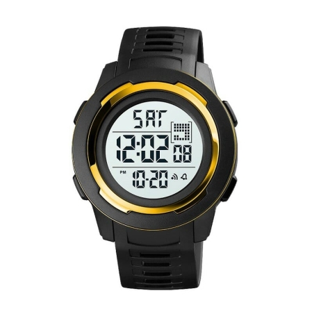 Ceas digital de mână - Skmei - 1731 - Aur/Alb