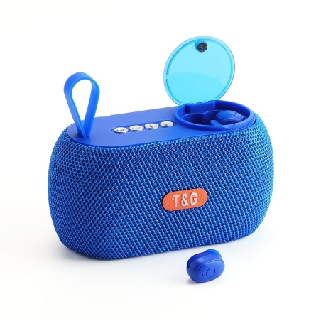 Difuzor Bluetooth fără fir cu set de căști - TG810 - 889459 - Albastru