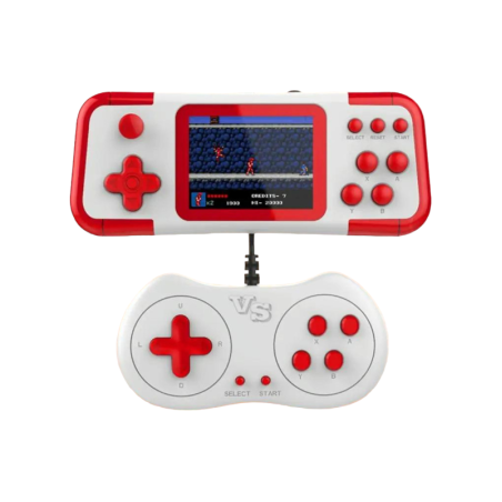 Consolă de jocuri portabilă cu controler - A12 - 811047 - Alb/Roșu