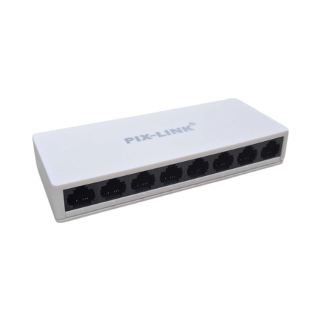 Comutator de internet cu 8 porturi - SW08S-8 - Pix-Link - 812037