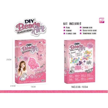 Trusă de bijuterii DIY - 338-1034 - 222271 - Roz