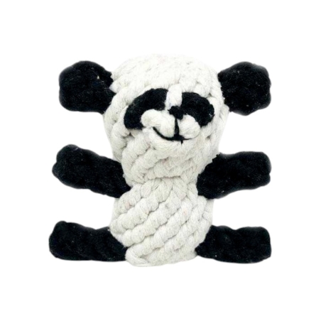 Jucărie de frânghie pentru câini - Panda - 14 cm - 550610